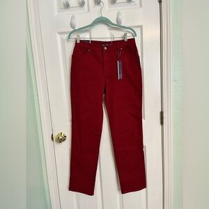 Gloria Vanderbilt “Amanda” Red Jeans Size 6